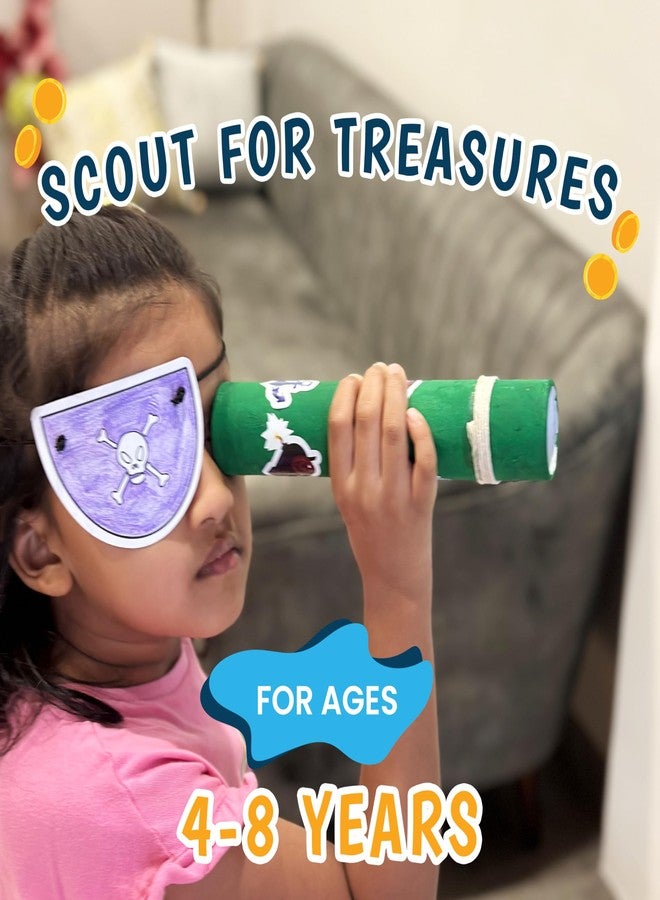 The Curious Bees Pirates Treasure Crafting Kit | Fun and Learning Craft Kit for 5+ Year Olds | Creative DIY Fun Activity Kit for Boys & Girls | Ideal Gift for Early School-goers | 4-in-1 Activity Box - Image 5
