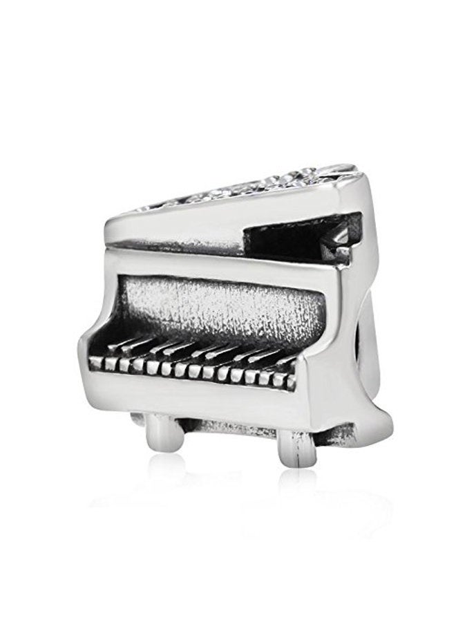 ABUN Music Piano Charms 925 Sterling Silver Birthstone Crystal Charms for 3mm Snake Chain Bracelets - Image 4