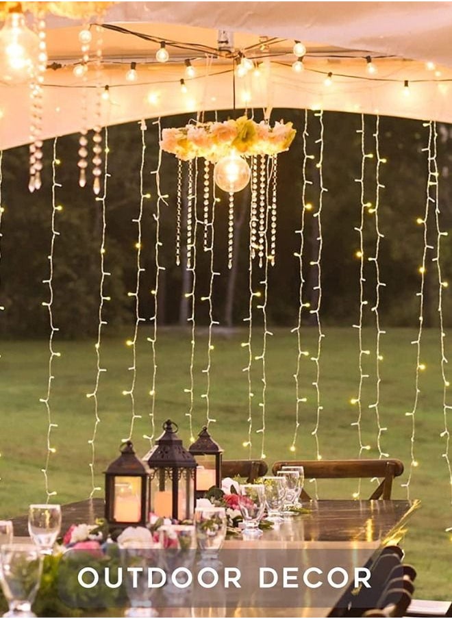 ABJ - LED String Lights for Bedroom, Waterproof 100 Yellow LED Fairy Lights, String Lights for Indoor Outdoor Use, Fairy String Lights 8 Modes, String LED Lights for Event Lighting and Decor, Decoration Light - Image 1