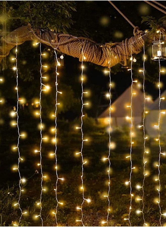 ABJ - LED String Lights for Bedroom, Waterproof 100 Yellow LED Fairy Lights, String Lights for Indoor Outdoor Use, Fairy String Lights 8 Modes, String LED Lights for Event Lighting and Decor, Decoration Light - Image 1
