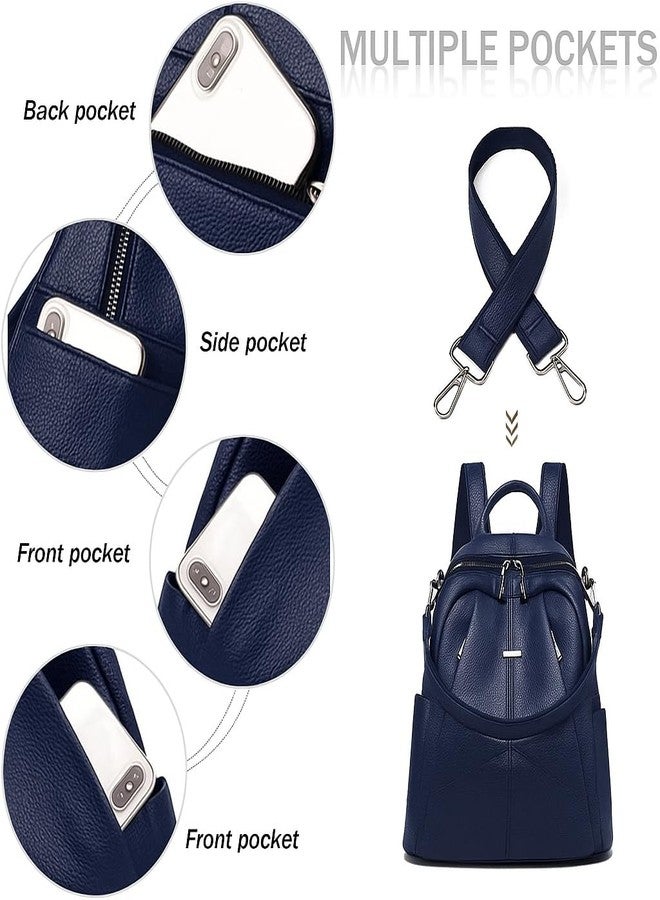 MUCHOVA Casual Women Backpack Premium Stylish Bag for Girls Lightweight Travel Backpack for Ladies Laptop College Bags (Blue) - Image 3