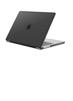ماركة غير محددة حافظة متوافقة مع ماك بوك برو 16 بوصة M3 A2991 M2 A2780 M1 A2485 إصدار 2024 2021 غطاء بلاستيكي صلب لجهاز ماك بوك برو 16 بوصة لون أسود  - Image 1