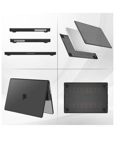 ماركة غير محددة حافظة متوافقة مع ماك بوك برو 16 بوصة M3 A2991 M2 A2780 M1 A2485 إصدار 2024 2021 غطاء بلاستيكي صلب لجهاز ماك بوك برو 16 بوصة لون أسود  - Image 2