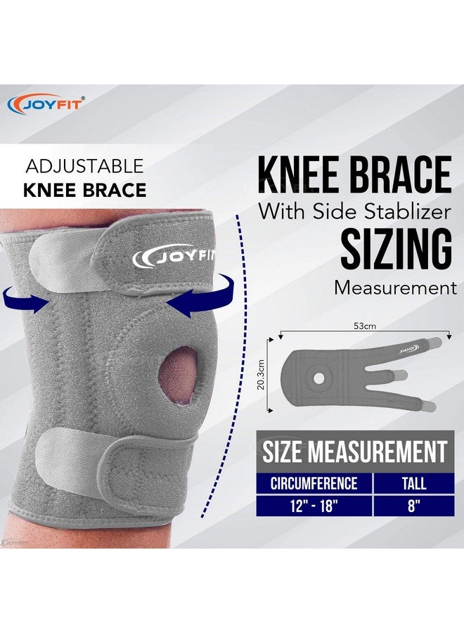 JoyFit JoyFit Knee Cap - Knee Support with Anti Slip Design, Dual Side Stabilizers & Adjustable Neoprene Knee Brace for Arthritis, Pain Relief, Sports Activities Gym Workouts For Men & Women (Pair) - Image 3
