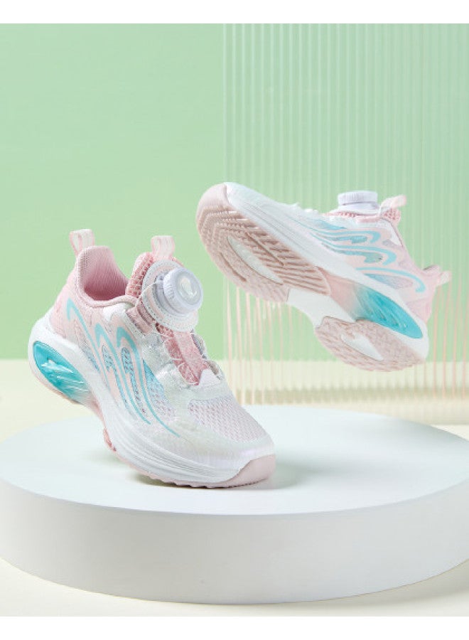 Bumblebee Rotating Buckle Kids Sneakers - New Summer Mesh Breathable Lightweight Casual Running Shoes For Girls & Big Kids - Image 1