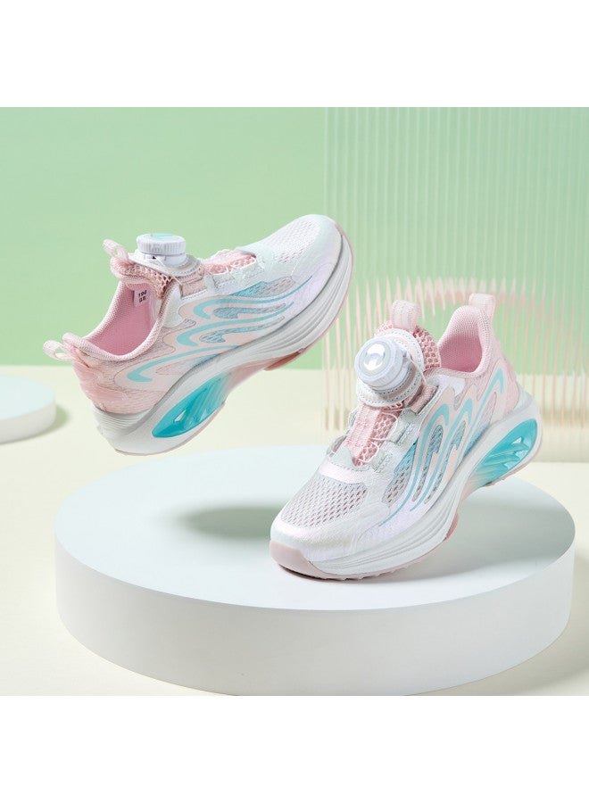 Bumblebee Rotating Buckle Kids Sneakers - New Summer Mesh Breathable Lightweight Casual Running Shoes For Girls & Big Kids - Image 2