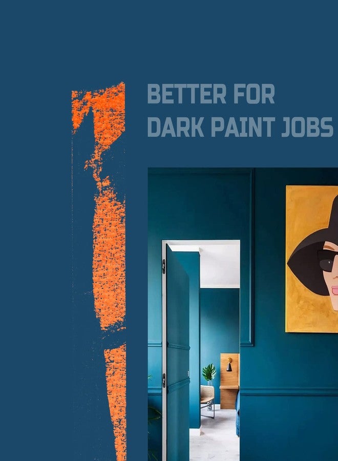 Lichamp مجموعة من 4 أشرطة لاصقة للرسامين باللون البرتقالي من Lichamp، مقاس 1 بوصة، وشريط لاصق برتقالي مقاس 1 بوصة × 55 ياردة × 4 لفات (إجمالي 220 ياردة) - Image 4