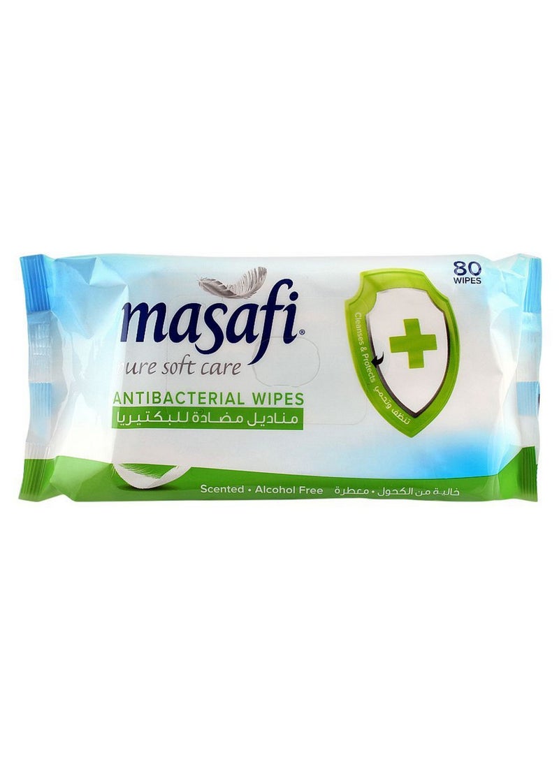 Masafi Antibacterial Wet Wipes Pure Soft Care 80 Wipes - Image 3