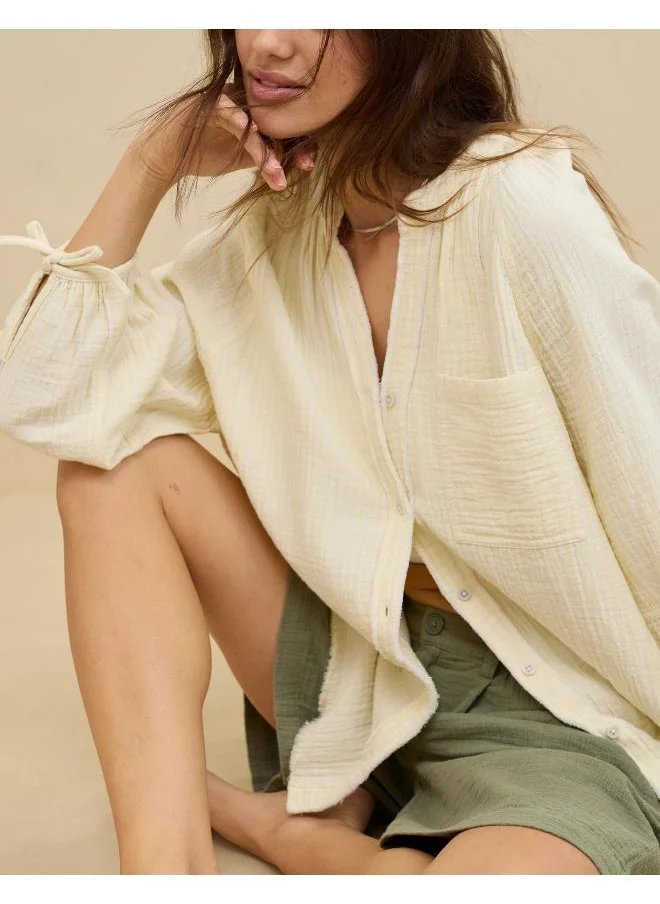 آري من امريكان ايجل Aerie Daybreak Cover Up Shirt