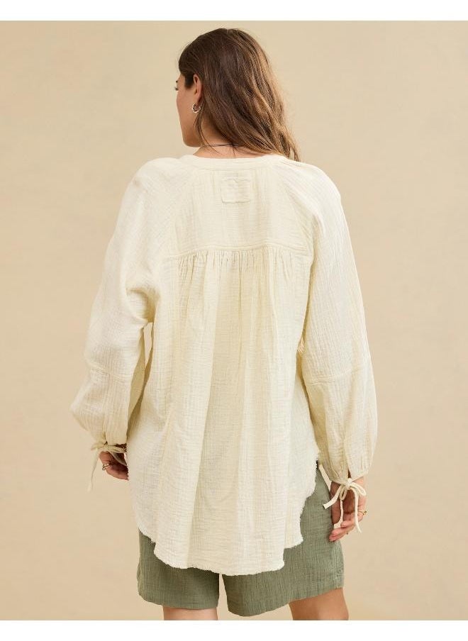 Aerie - Aerie Daybreak Cover Up Shirt - Image 1