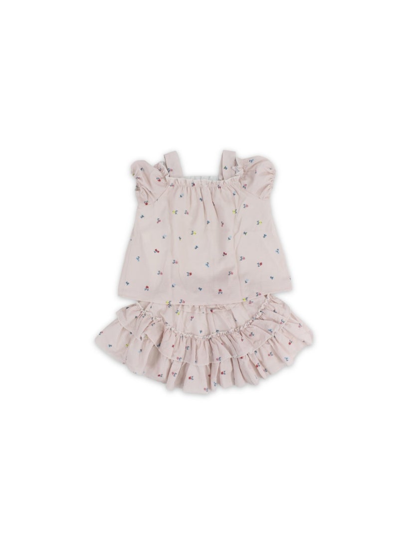 Pompelo Girls Cotton Outfit Set – Pink - Image 2