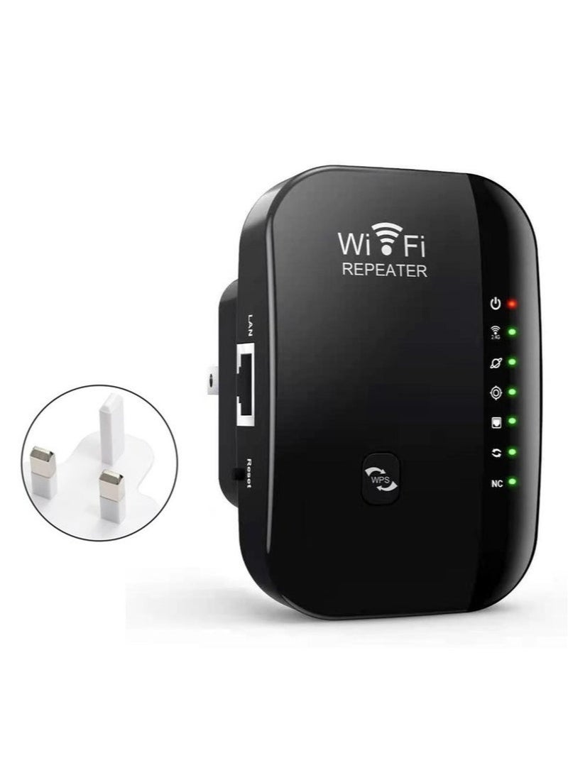 NH Wireless 300Mbps Wifi Router Range Extender Up to 5000sq（Black） - Image 1