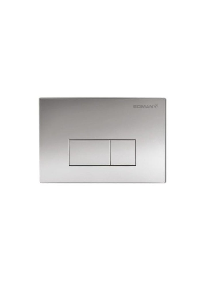 SOMANY - Square Press Panel for Concealed Cistern Premium Toilet Flush Button, Durable WC Control Panel, Modern Bathroom Flush System, Easy Install Flush Panel, Stylish Concealed Cistern Button for Bathrooms - Image 1