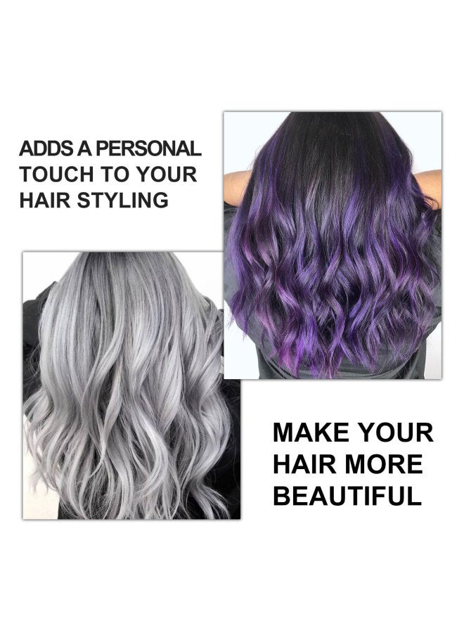 EELHOE Temporary Hair Wax Grandma Gray Colorful Hair Wax Hair Mud Color Disposable Easy Color - Image 4