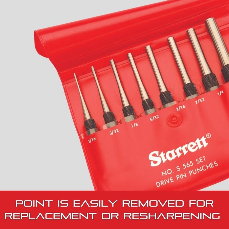 Starrett 819 Hinge-Locating Automatic Center Punch with Adjustable Stroke - 5" Length, 5/8" Diameter - Image 5