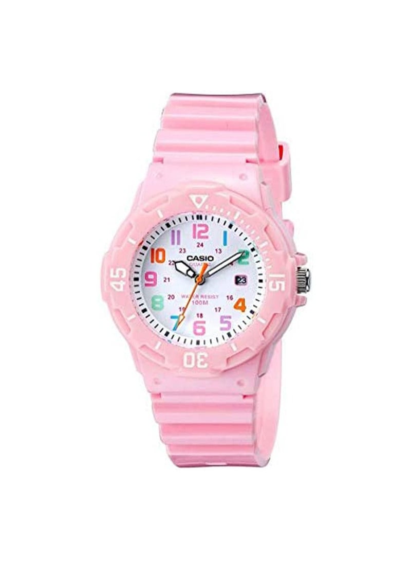 CASIO Women's Quartz Analog Watch LRW-200H-4B2VDF - 34 mm - Pink - Image 1