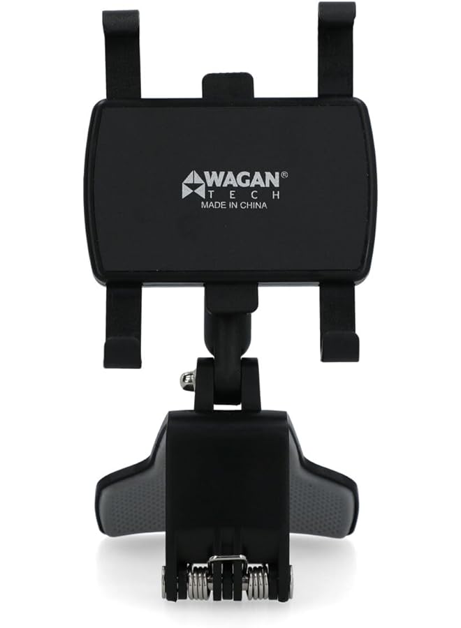 WAGAN 2145 Multipurpose Car Phone Holder For Dashboard/Driving Mirror/Sun Shield, 9.2 Cm X 9.6 Cm X 11 Cm Size - Image 1