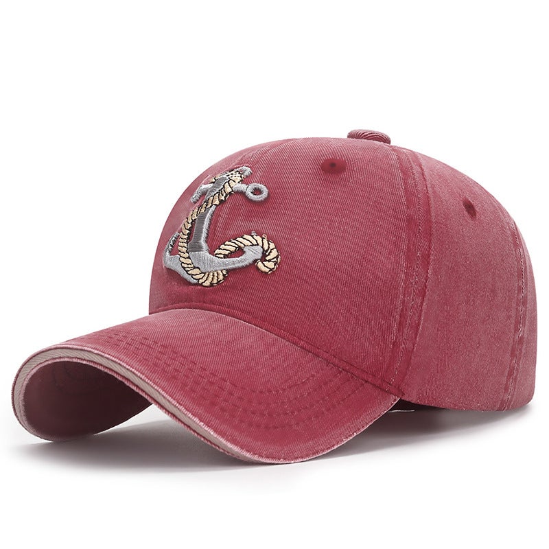 New Coated Washed Distressed Baseball Cap Unisex Casual Soft-Top Sun Hat Trendy Beige - Image 2