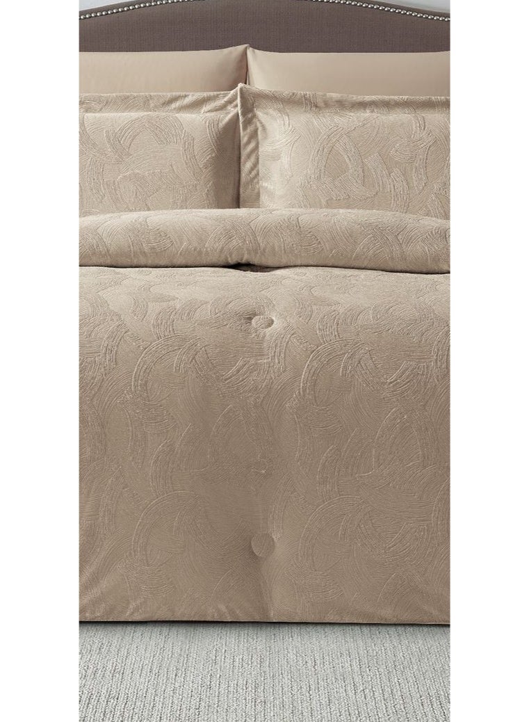 مون مفرش نفرين فخم ملكي بنمط النقش ليضيف الجمال والاناقة الى غرفتك - Image 3