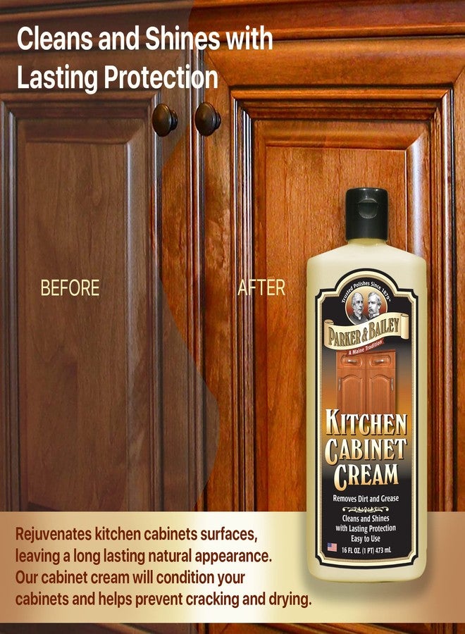 PARKER & BAILEY KITCHEN CABINET CREAM - Multisurface Wood Cleaner And Polish Furniture Quick Shine Restorer Protector Surface, House Cleaning Supplies Home Improvement 8oz - Image 5