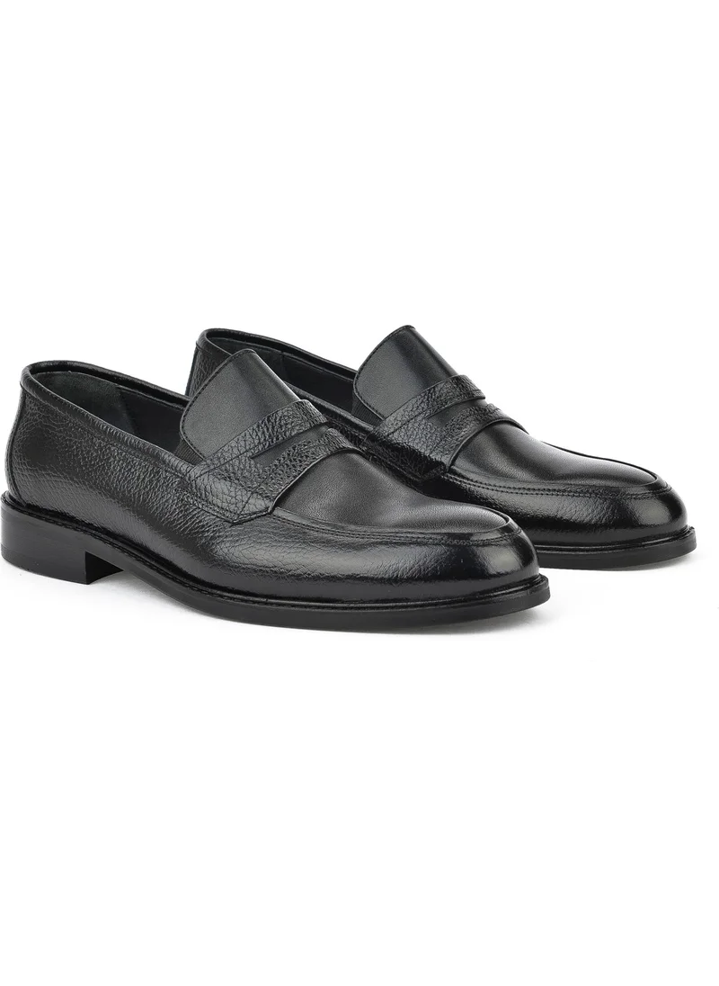 Ziya , Men's Leather Classic Shoes 1511027Z468 Black