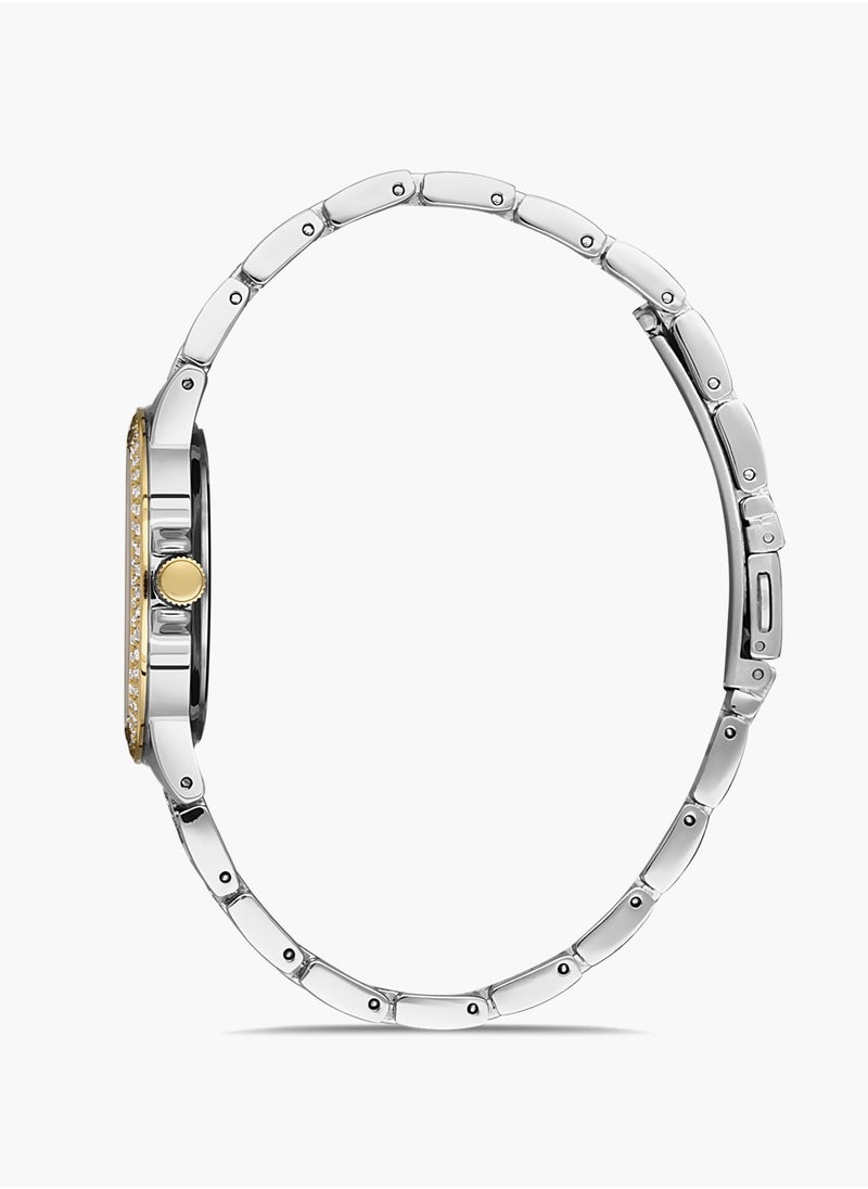 OMAX - Omax Women's Luxury Wrist Watch, Watches for Women, Stainless Watches, Steel Band, White Scratchless Round Dial, Waterproof Watch, 1 Year Warranty - Image 1
