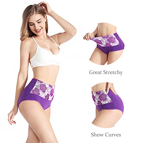 Kinyanco High Waist Tummy Control Panties for Women , Cotton Underwear No Muffin Top Shapewear Brief Panties - Image 3