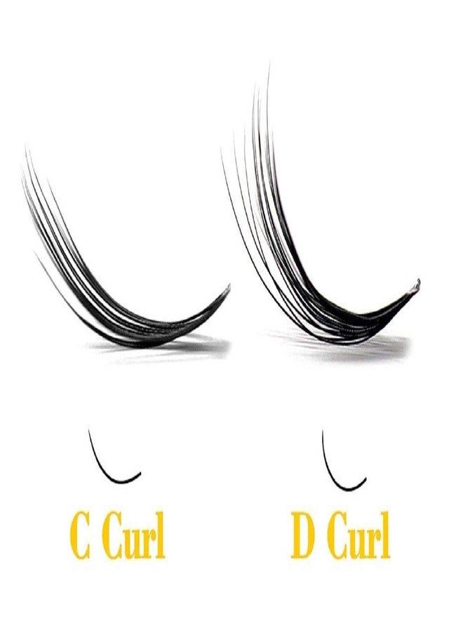 Digital Shoppy Natural Long Individual Flare Cluster False Eyelashes 10D Mink Eyelash Extension - 60 bundles/box (D, 10mm) - Image 5