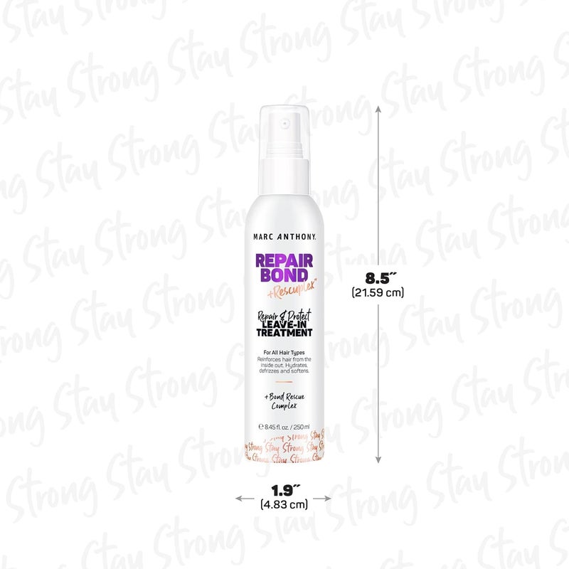 Marc Anthony Repairing Leave-In Conditioner, 8.45 fl oz - Repairs, Strengthens & Maintains Bonds within Hair - Eliminates Frizz, Flyaways & Reduce Breakage - Dry & Damaged Hair - Image 2