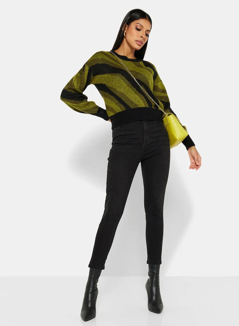 Jacqueline de Yong Knit Relaxed Fit Pullover