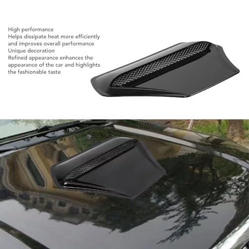 Cryfokt Car Hood Air Vent Cover forLancer X EVO 10, Heat Bonnet Air Outlet Trim, Improved Performance, Universal Air Intake Grille Inlet Trim Decor Cover (Glossy - Image 2