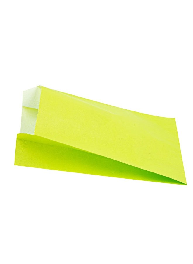 Restaurantware Bag Tek 4.3 x 1.6 x 6.3 Inch Paper Bags For Snacks 100 Durable French Fry Bags - Disposable Greaseproof Paper Green Snack Bags For Popcorn Cookies Or Fries - Image 5