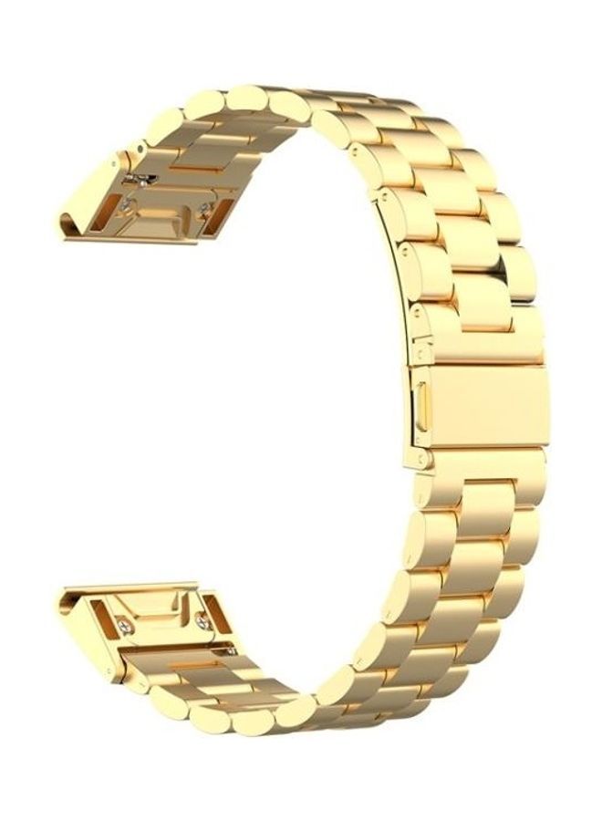 NIBEMINENT Stainless Steel Replacement Wrist Strap Watch Band Gold - Image 2