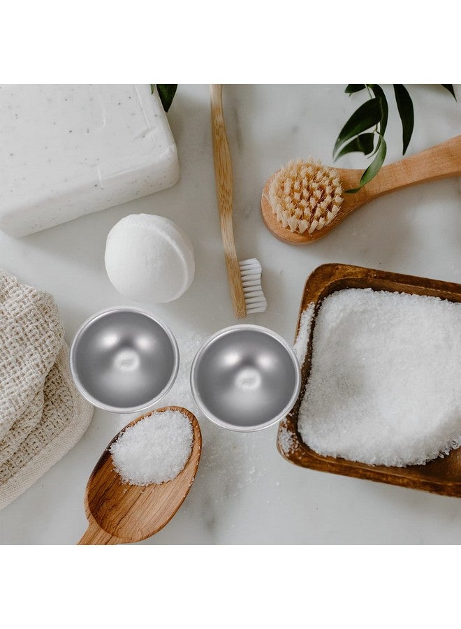 Artibetter HEALLILY 12 Pack Aluminium Half Sphere Molds for Bath Making Cake Decorating DIY Craft Supplies Reusable Metal Hemisphere Press Tools - Image 4