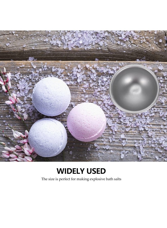 Artibetter HEALLILY 12 Pack Aluminium Half Sphere Molds for Bath Making Cake Decorating DIY Craft Supplies Reusable Metal Hemisphere Press Tools - Image 3