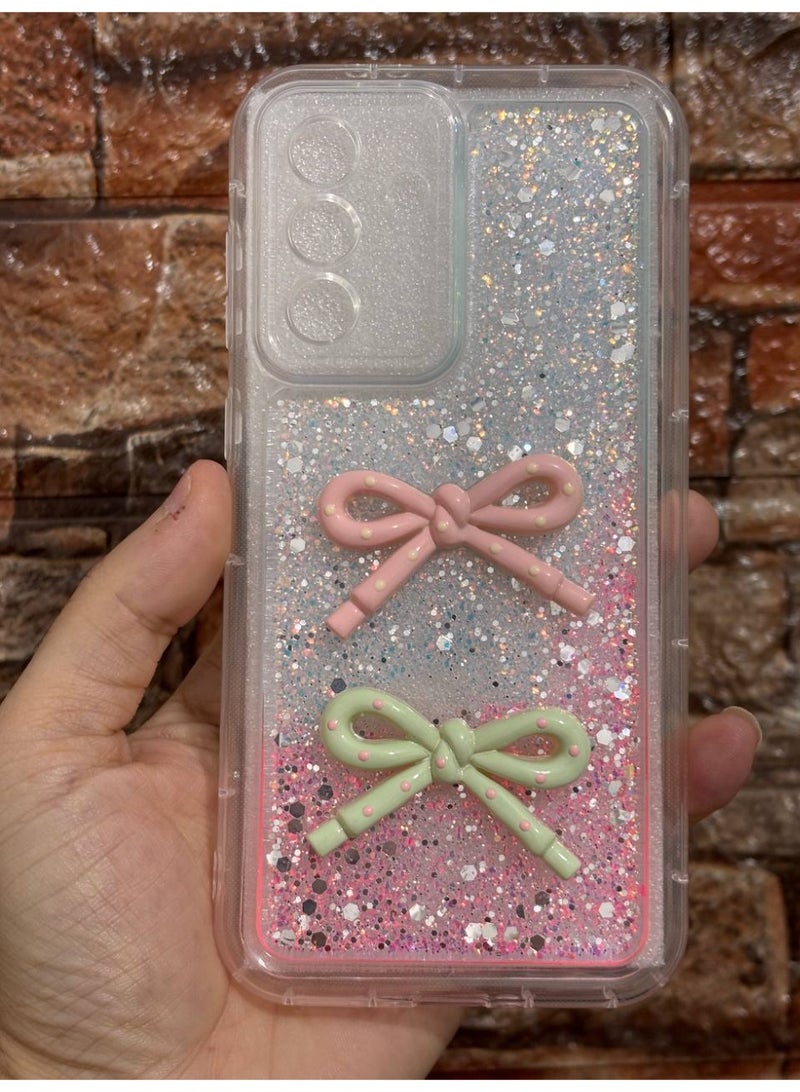 Back cover with a bow, compatible with the phone Samsung A56 - Image 1