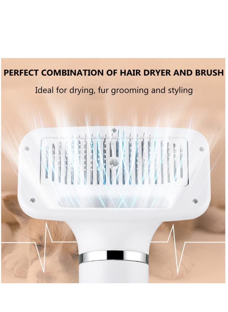 SYOSI Pet Hair Dryer Upgraded Pet Hair Dryer with Brush 3 Heat Settings One-Button Hair Removal Portable Quiet Dog Blower Professional Home Grooming Comb for Small Medium Cat Dog  - Image 5