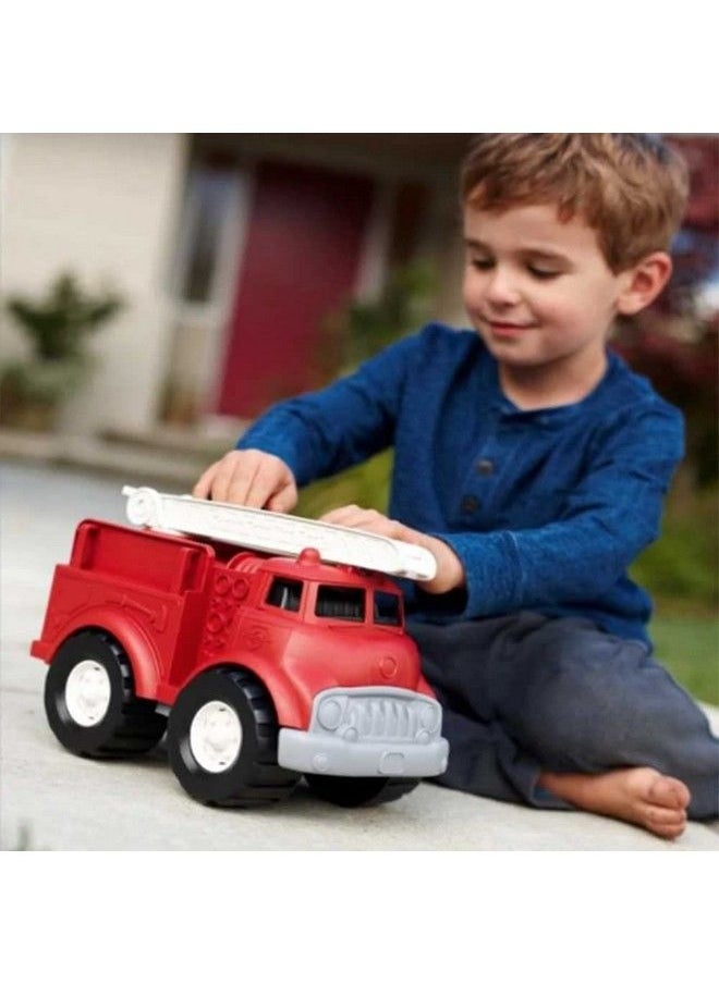 Green Toys Fire Truck Bpa , Phthalates Free Imaginative Play Toy For Improving Fine , Gross Motor Skills. For Kids  - Image 5