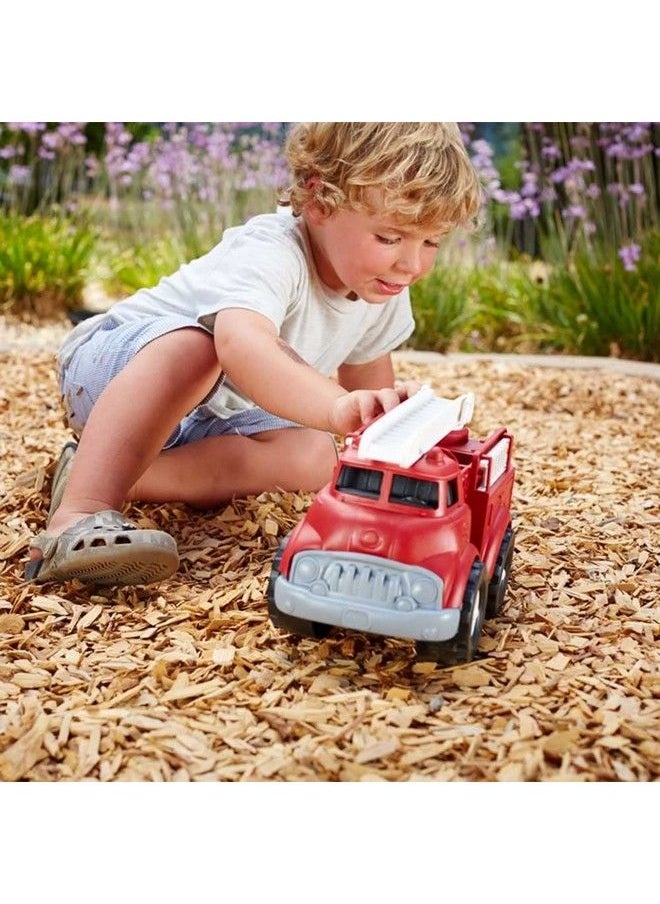 Green Toys Fire Truck Bpa , Phthalates Free Imaginative Play Toy For Improving Fine , Gross Motor Skills. For Kids  - Image 2