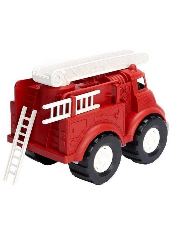 Green Toys Fire Truck Bpa , Phthalates Free Imaginative Play Toy For Improving Fine , Gross Motor Skills. For Kids  - Image 4