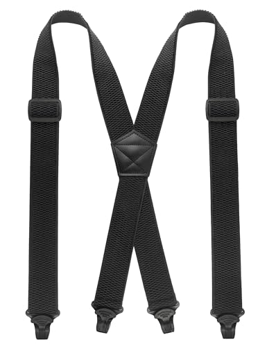 JEMYGINS Hidden Black Suspenders for Men Under Clothes - Free Yourself from Troublesome Waistbands(1.48" Wide) - Image 5