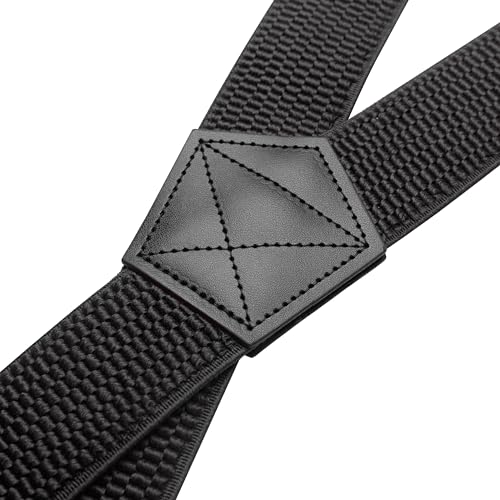 JEMYGINS Hidden Black Suspenders for Men Under Clothes - Free Yourself from Troublesome Waistbands(1.48" Wide) - Image 3