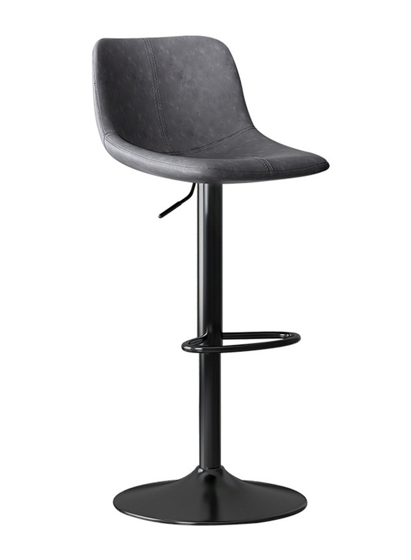Sharpdo Bar Stools,Leather Bar Chair,Comfortable Adjustable High Bar Chair with 360°Swivel Perfect for Home Kitchen Counter Dining High Footrest Stool 38.5*43*(84-104)CM  - Image 1