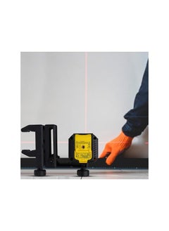 Stanley Cross Line Cubix Laser Level Red Beam Range 12M Level 4 Degree Waterproof And Dustproof 1/4 Inchesthread Automatic Compensator Lock Yellow/Black Stht77498 1 2 Year  - Image 3