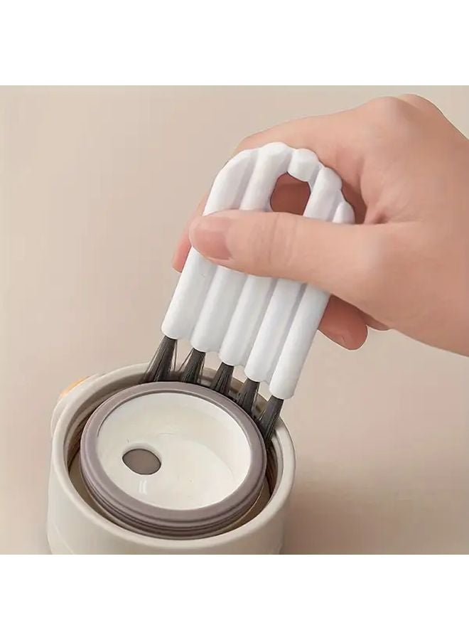 فرشاة تنظيف ماكينة إسبريسو قهوة رمادية مجموعة فرش لزجاجات المياه وأكواب التمبرلر والأكواب المعزولة - Image 5