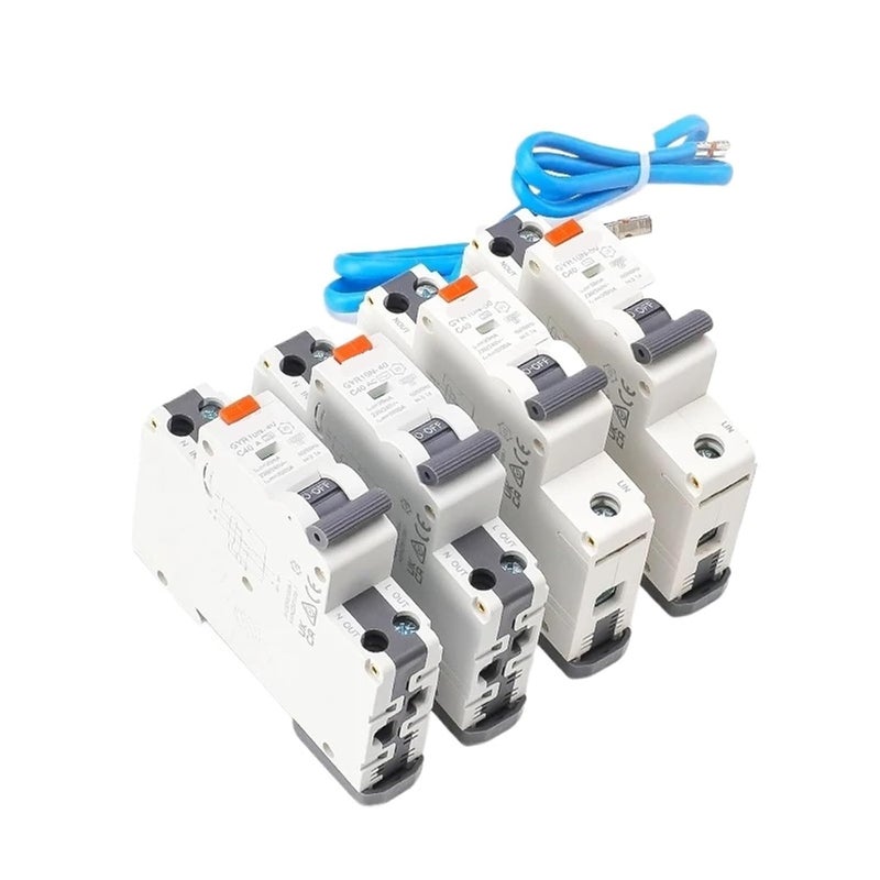 GYR10N 50 النوع A 40A 30mA RCBO 1P N قاطع دائرة التيار المتبقي مع حماية من التسرب الزائد - Image 2