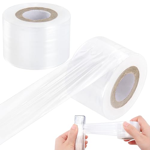 Addveyra Mini Stretch Wrap Film Unheated Shrink Wrap Roll for Bottles/Jars Seal Packing (2 PCS) - Image 1