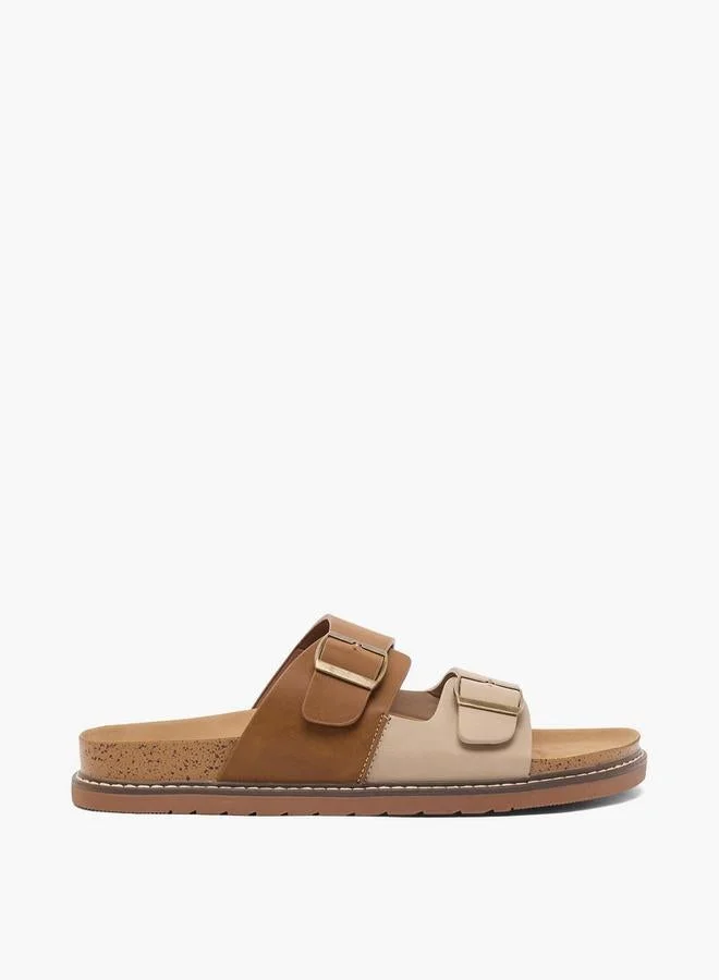 Men Buckle Strap Comfort Sandals
