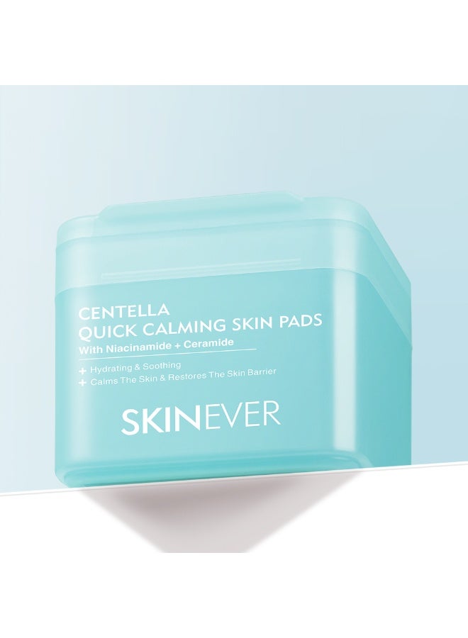 سكينيفر SKINEVER Centella Quick Relief Hydrating Toner Pads – Soothing & Moisturizing Cica Toner Pads for Sensitive Skin - Image 1