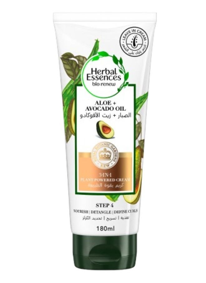 Herbal Essences - Sulfate-Free 3-In-1 Plant Powered  Aloe And Avocado Oil Leave-in Cream - Image 1